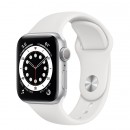 Apple Watch Series 6 40mm Silver with White Sport Band